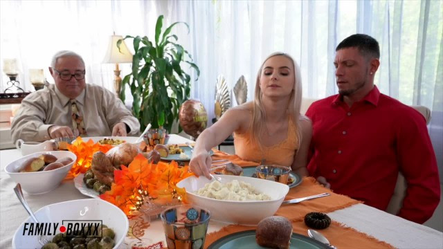 Casca and Aria Banks in Taboo StepFamily Fucksgiving - Full XXX Movies | ePornHIT.