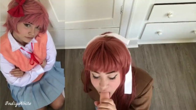 Two hungry sluts want to suck your dick in POV