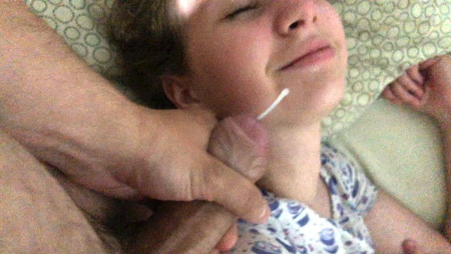 Stepsister touches dick thinking it is in a dream, CUMSHOT on face - Full XXX Movies | ePornHIT.