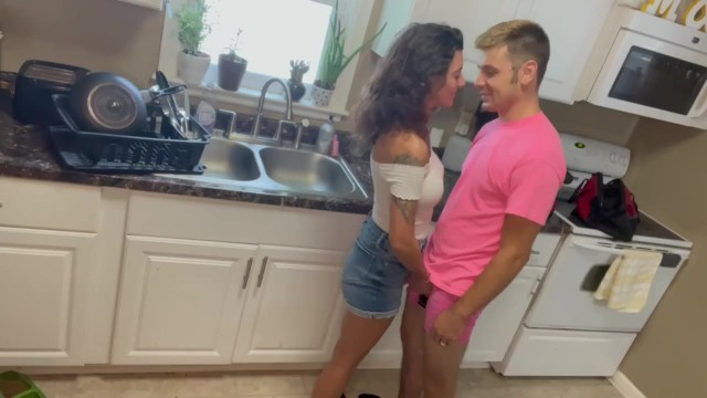 Handyman Fucks Stay at Home MILF on Kitchen Table - Full XXX Movies | ePornHIT.