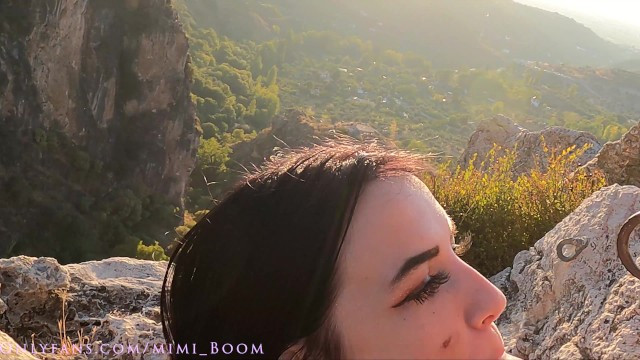 Giving him Blowjob, Mouth CreamPie, on Cliff nearby tourist trail - Full XXX Movies | ePornHIT.