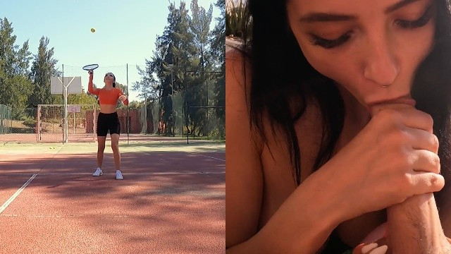 Got bored during my tennis training decided to blow my coach - Full XXX Movies | ePornHIT.