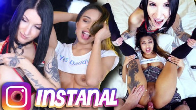 Two Instagram Sluts, Keokistar & Roxy Lips Gets Hard Fucked in the Ass by a Big Cock