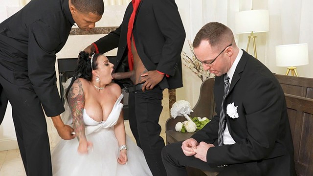 Payton Preslee's Wedding Turns Rough Interracial Threesome - Cuckold Sessions - Dogfart Network - Full XXX Movies | ePornHIT.