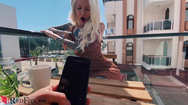 Sexy Blonde Play Pussy Sex Toy in the Public Cafe - Full XXX Movies | ePornHIT.