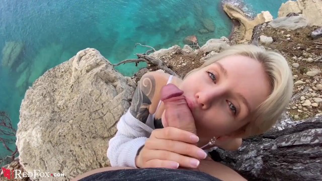 Cute Girlfriend Passionately Sucks Big Dick Ex Boyfriend on the Ocean Shore - Full XXX Movies | ePornHIT.