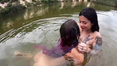 TWO NAUGHTY GIRLS FUCKING ON THE LAKE