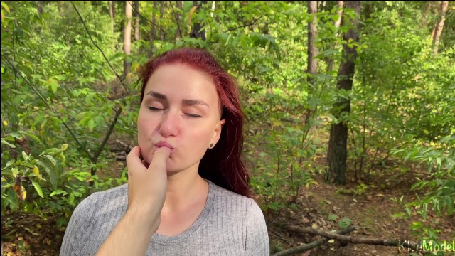 British Girl makes a Deep Blowjob in the Forest and Swallows Sperm. - Full XXX Movies | ePornHIT.