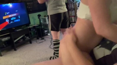 Husband has Sex with Mistress as the Wife Plays VR