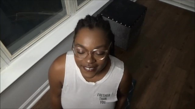 Thick Ebony GF Sucks Cock as Neighbors Watch - Full XXX Movies | ePornHIT.