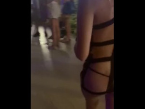 Slave Walk in Beach Club by sub Suzy