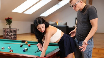 Pool game leads to adventurous fuck for the addictive player