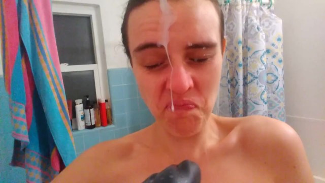 Monster Cum Facial! Hairy Onlyfans Camgirl Takes BAD DRAGON CUMSHOT - Full XXX Movies | ePornHIT.