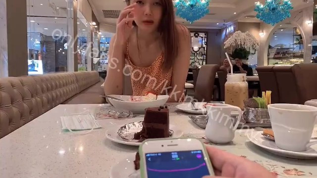 My Friend make me Organism in Public Cafe by using Remote Control Toy - Full XXX Movies | ePornHIT.