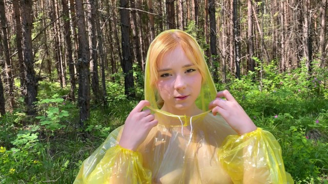 Teen Girl in Pvc Raincoat Suck Dick in the Forest (+18) - Full XXX Movies | ePornHIT.