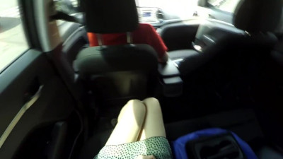 Uber, Masturbation in the Car until the Driver Sees