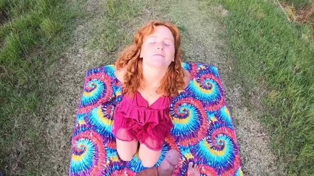 Russian Redhead Fucked Outdoor in the Park while Fingering her Ass. - Full XXX Movies | ePornHIT.