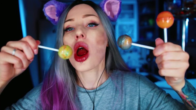 ASMR Lollipop + Gum Chewing + Kissing - Full XXX Movies | ePornHIT.